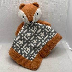 Levtex Baby Fox Plush Lovey Security Blanket Stuffed Animal Geometric Toy